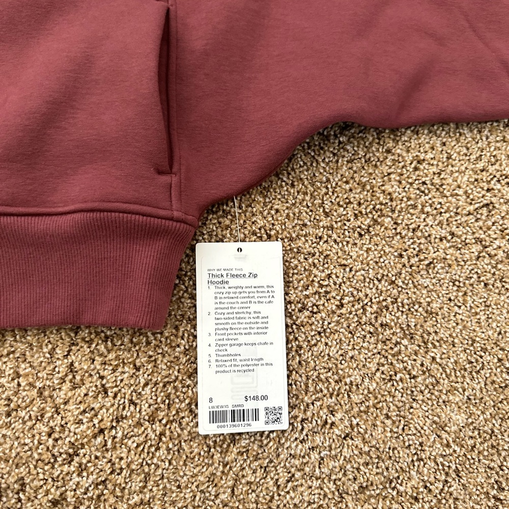 Lululemon thick fleece zip hoodie